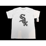 Camiseta White Sox Blanco Con Negro