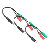 Pack 3 Cable Auxiliar Jack Cable Aux Divisor De Microfono 