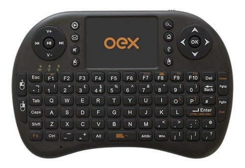 Teclado Air Mouse Ck-103 Sem Fio Oex - Preto