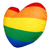 Almofada Coração Love Arco-íris Colorido Bandeira Do Lgbt+ Desenho Do Tecido Bandeira Lgbt