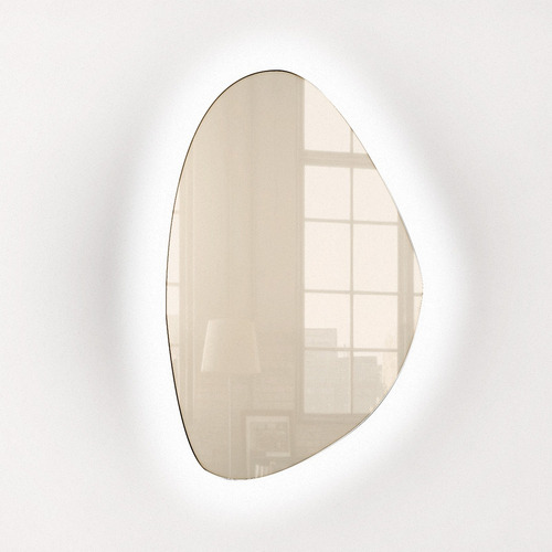 Espelho Irregular Com Led Orgânico Grande 65x45 Decoração