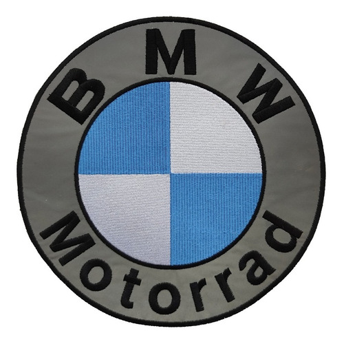 Parche Bordado Logo Bmw Reflectivo De 20 Cms Circular