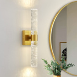 Ccycol Aplique De Pared Dorado Moderno Para Bano, Iluminacio