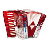 Acordeon Hohner Anacleto Teclas Latino 30/48 Red