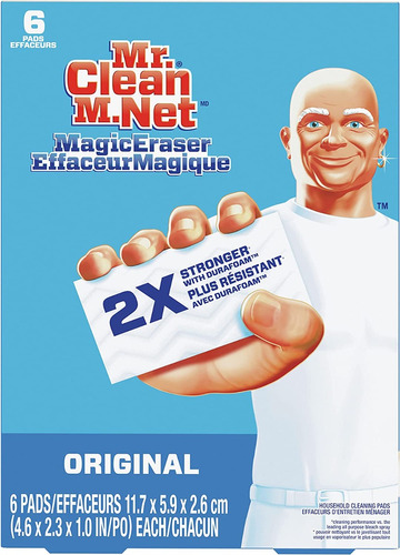 Esponja Mr. Clean Eraser Espuma Poliuretano Pack X 6 C/ Cuot