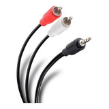 Cable Adaptador Auxiliar Mini Plug 3.5mm A 2 Rca Audio Macho