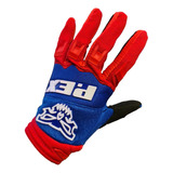 Guantes Punto Extremo Motocross Enduro Azul Rojo Mx Vxv