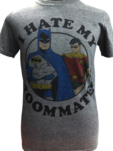 Polera Batman 'i Hate My Roommate' Dc Comics Cero Tacto