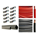 Inversor De Corriente - 6 Gauge 6 Awg 25 Feet Red + 25 Feet 