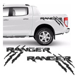 Vinil Stiker Estampado Batea Ford Ranger Tipo Raptor Garra