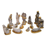 Presepio De Gesso 15pças  Branco