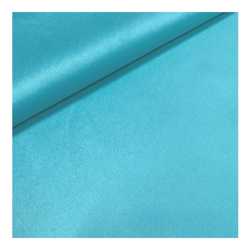 Tecido Suede Veludo Liso Azul Tiffany 10m X 1,40m Almofada