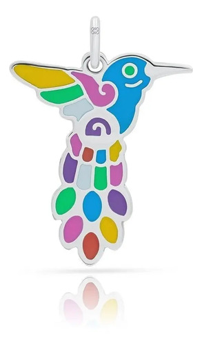 Dije De Colibrí Maya 100 % Plata De Taxco