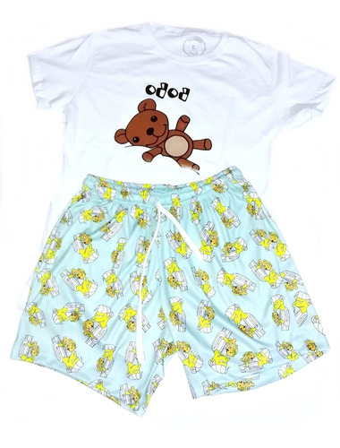 Pijama Conjunto Remera Y Short Unisex Juvenil Varios Diseños