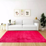 Tapete Para Sala Quarto Felpudo Apolo 40x65 Antiderrapante Cor Rosa