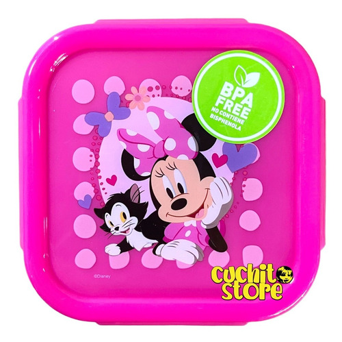 Hermetico 290ml Minnie Mouse Fucsia Disney Contenedor Niños