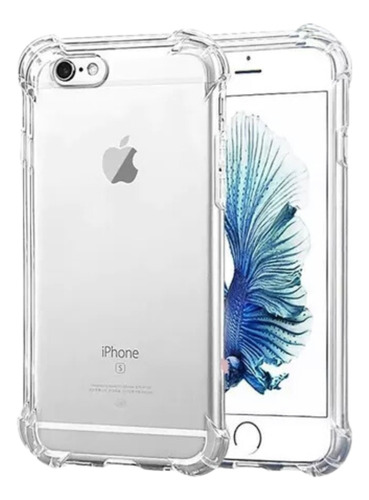 Funda Antishock Transparente Para iPhone + Vidrio Templado