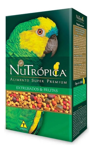 Nutropica Papagaio Natural Com Frutas 1,2kg 