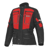 Campera Motorman Commando Parca Negro + Rojo Bamp Group