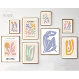 Set 8 Láminas Imprimible Cuadro Matisse Pastel Abstracto