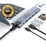 Adaptador Macbook Pro Air 13 15 16 8-1hdmi-sd-micro-rj45-usb