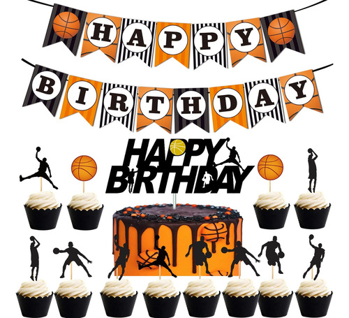 Decoraciones Para Fiesta De Cumpleaños De Baloncesto, Pancar