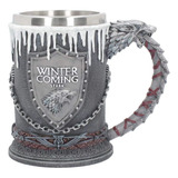 Vaso Taza Mug Decorativo Winter Is Coming Medieval Coleccion