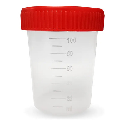 Vaso Recolector Orina 100ml 100 Piezas Plástico Estéril Plastic World | Envío gratis