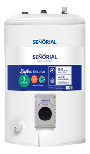 Termotanque Eléctrico Señorial Zafiro Teszp-65 65lts 1500w