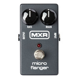 Pedal De Efecto Mxr Micro Flanger M152  Gris Oscuro