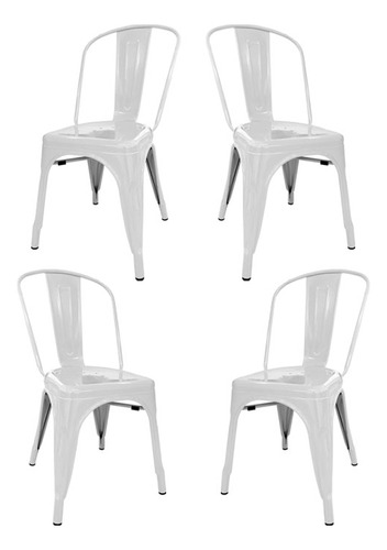 Sillas Tolix X4 C - Desillas Estructura De La Silla Tono Blanco