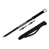 Katana Espada Táctica Y Cuchillo Machete 68 Cm