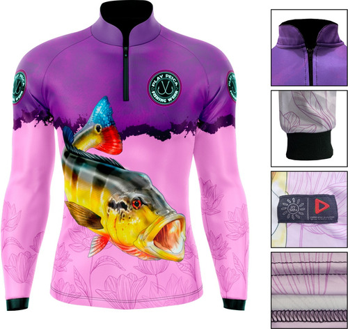 Camisa Camisa Feminina De Pesca Infantil Com Proteção Uv50