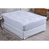 Pillow Top Solteiro Fibra Siliconizada Super Macio 400g/m²