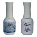 Pack Cristal Top Y Base Coat Uv Para Uñas Calidad Bright