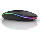 Mouse Peibo, Bluetooth/inalambrico/negro/iluminacion Rgb