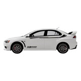 Par Stickers Franjas Para Auto Mitsubishi Lancer Sport