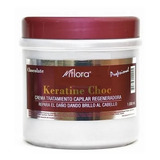 6 Crema Capilar Keratine Chocolate Flora Profesional 1 Kilo