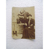 Antiga Foto Tipo Postal - Família - Início Do Século 20