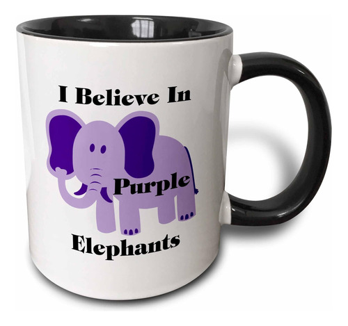 Taza 3drose Print Of I Believe Con Diseño De Elefante De Dib