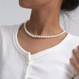 Collar De Perlas Para Hombre Y Mujer.