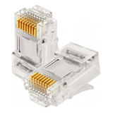 Conector Pug Rj45 Cat5e Paquete X 100 Unidades 3bumen