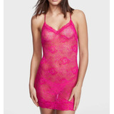 Babydoll Camisón Victorias Secret Fucsia