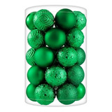 34 Piezas De Mini Bolas De Navidad Verdes Irrompibles, ...
