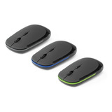 Mouse Wireless S/ Fio 2.4 Ghz Emborrachado Com Pilhas 