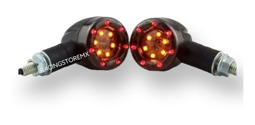 Direccionales Led Con Stop Cafe Racer Bobber Universales Par