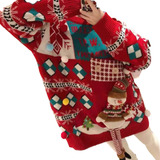 Suéter De Mujer De Navidad Con Cuello Redondo De Punt