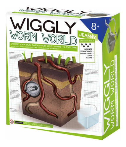 Habitat Para Una Lombriz (wiggly Worm World)- Kit Cientifico