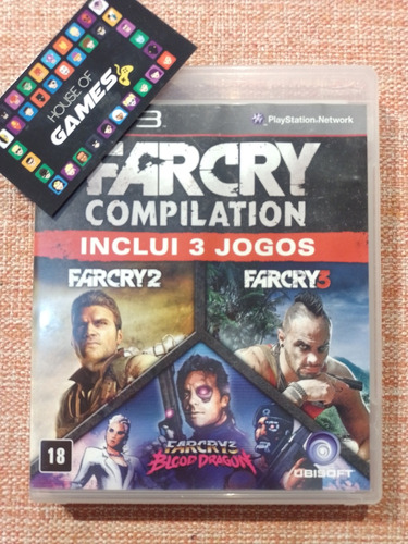Farcry Compilation Far Cry 2 E 3 Ps3 Mídia Física Usado 