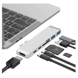 Adaptador Macbook Pro Air 13 15 Usb C Hub Hdmi Micro Sd 7-1 